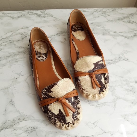 kate spade Shoes - Kate spade  snakeskin leather driving  loafers 8